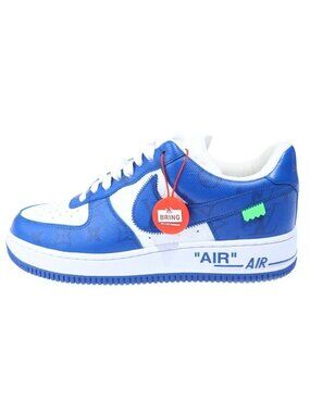 Louis Vuitton Air Force 1 Low by Virgil Abloh Nike Sneaker White Blue